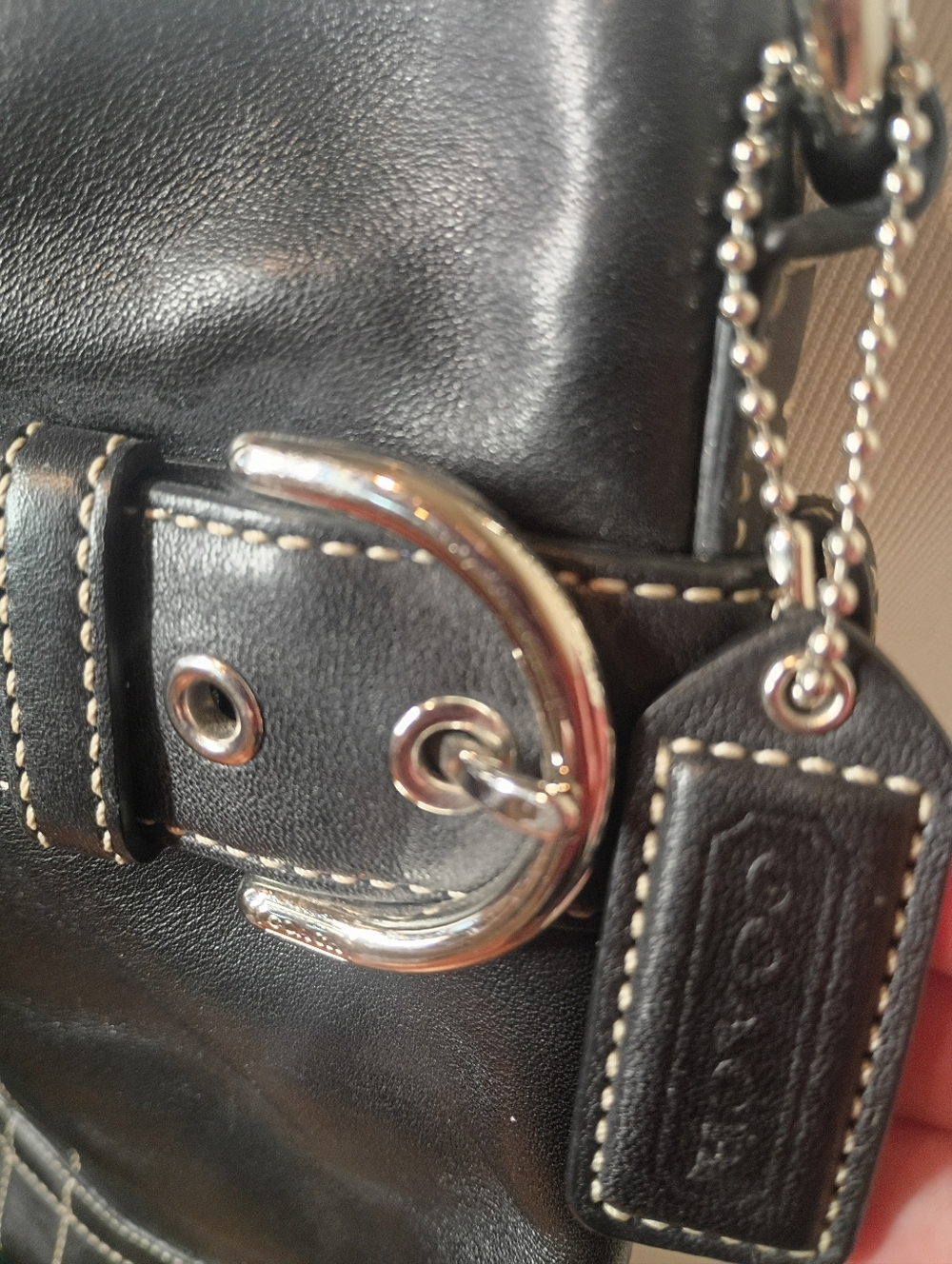 Coach Black Leather SOHO Shoulder Bag - Sleek Purse- Never Used - Picture 2 of 11